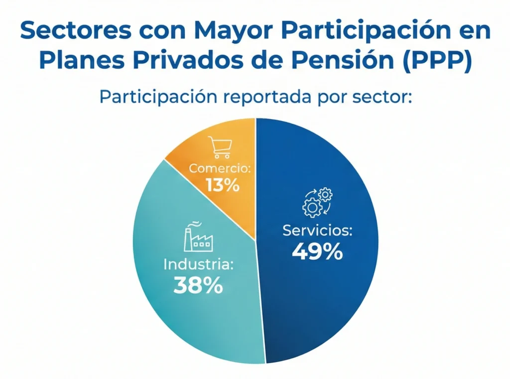 sectores con mayor participación en planes privados de pensión ppp